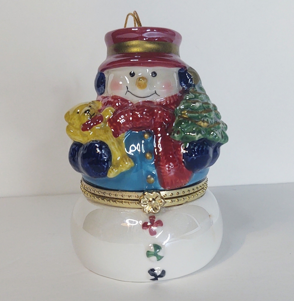 Mr Christmas Hinged Musical Snowman Ornament